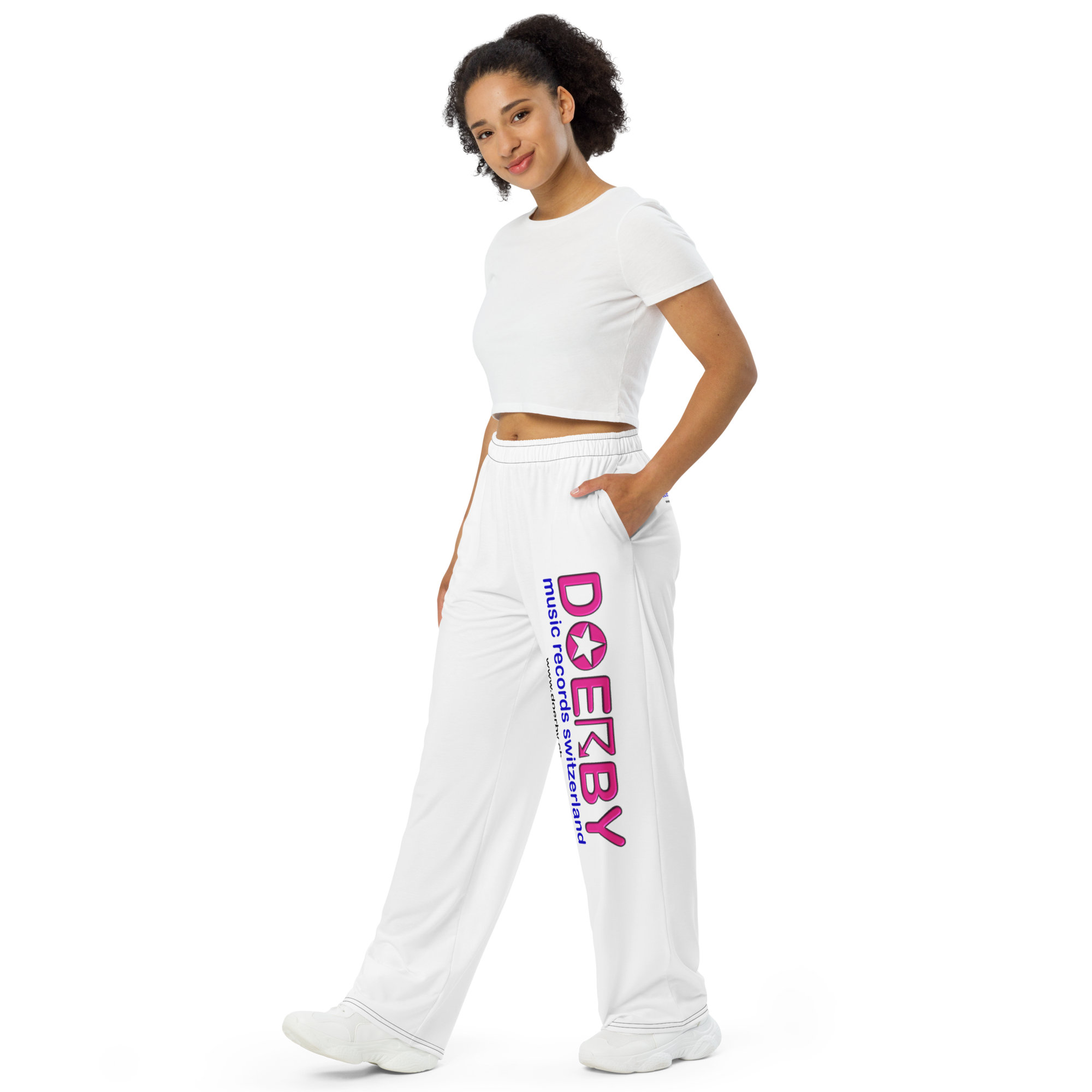 Unisex-Hose mit weiten Beinen und Allover-Druck – Bild 5